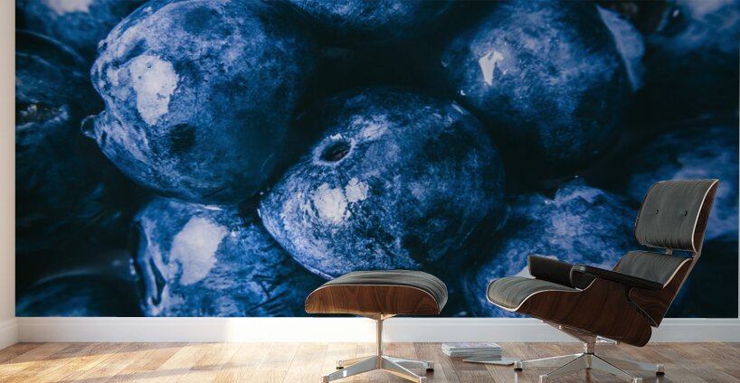 Berry blue Wall Murals