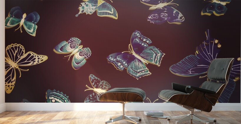 Paper wings. Dreamy flights Wall Murals