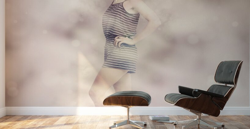 Posh retro fashion pinup Wall Murals