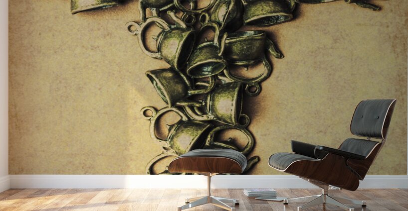 Tea pot art Wall Murals
