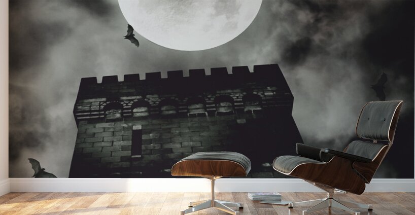 Haunted dark castle Wall Murals