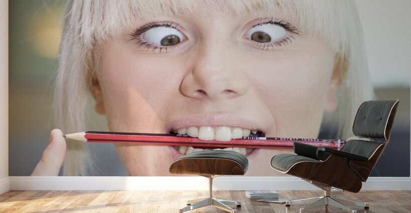 Pencil Biter Wall Murals