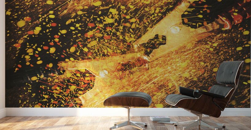 Industrial jump start Wall Murals