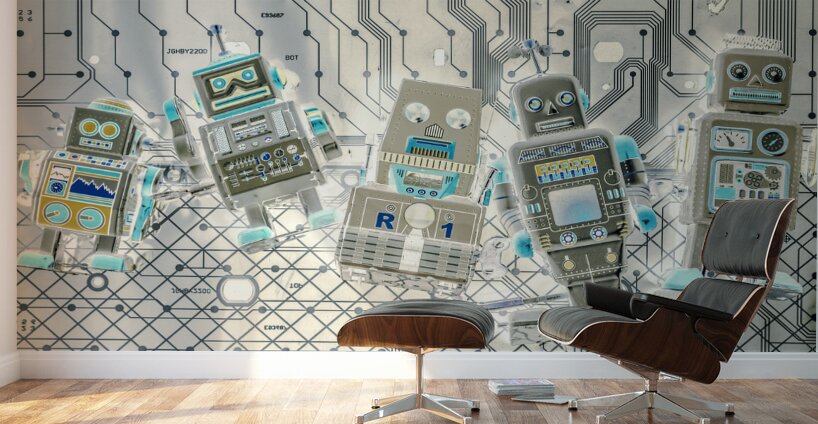 Wired intelligence Wall Murals