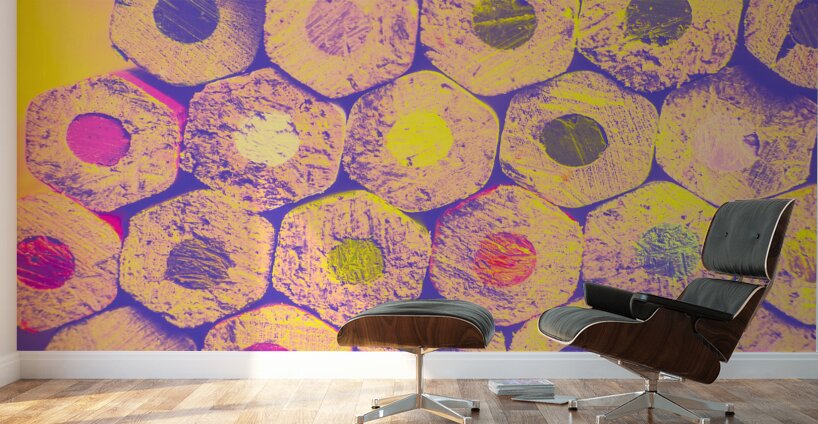 Pencil honeycomb Wall Murals