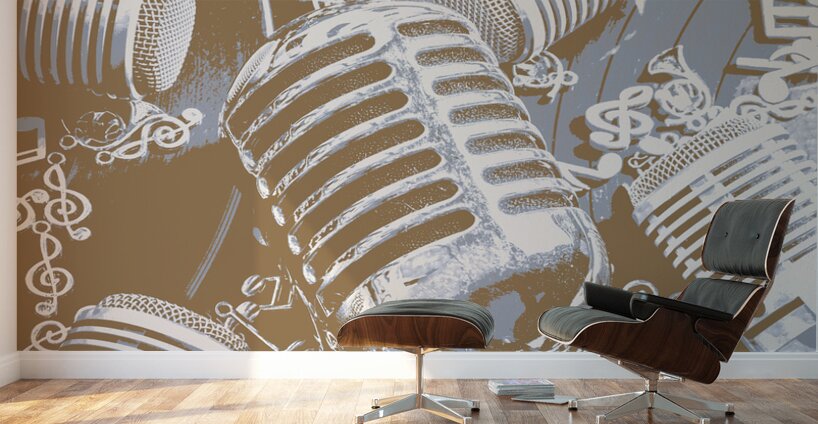 Recording pop Wall Murals