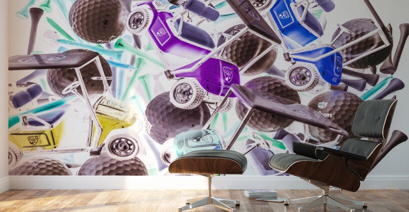 Caddie course Wall Murals