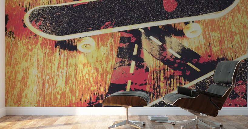 Grunge skate art Wall Murals