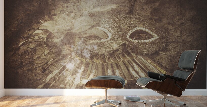 Mysterious vintage masquerade Wall Murals