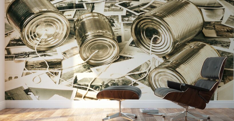 Old business wires Wall Murals