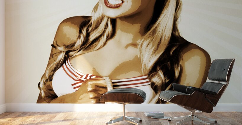 Retro strength Wall Murals