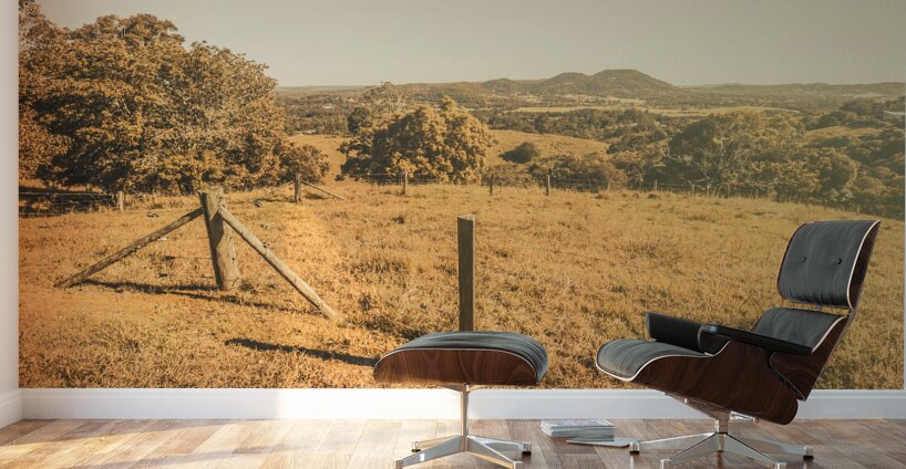 Farm fields of Eumundi Sunshine Coast Wall Murals