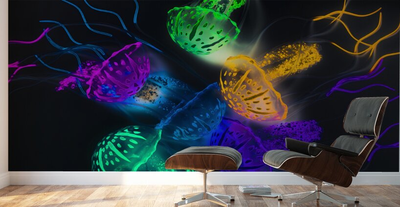 Marine glow Wall Murals