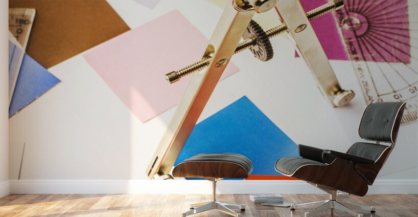 Design in abstract geometry Wall Murals