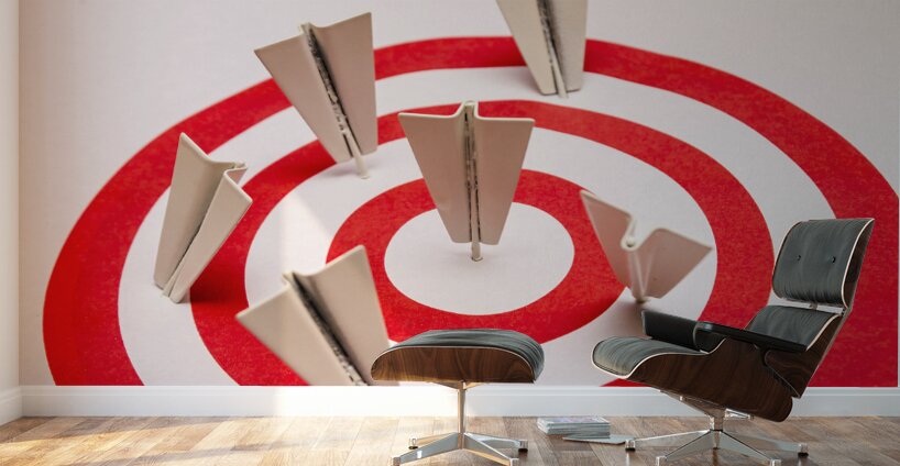 Plane goal Wall Murals