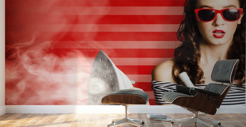 Pin up housekeeping maid Wall Murals