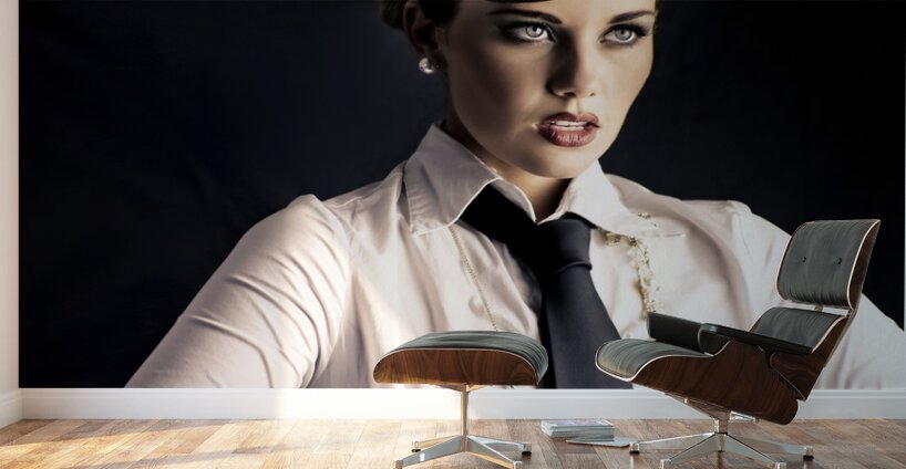 Performer In The Spotlight Wall Murals