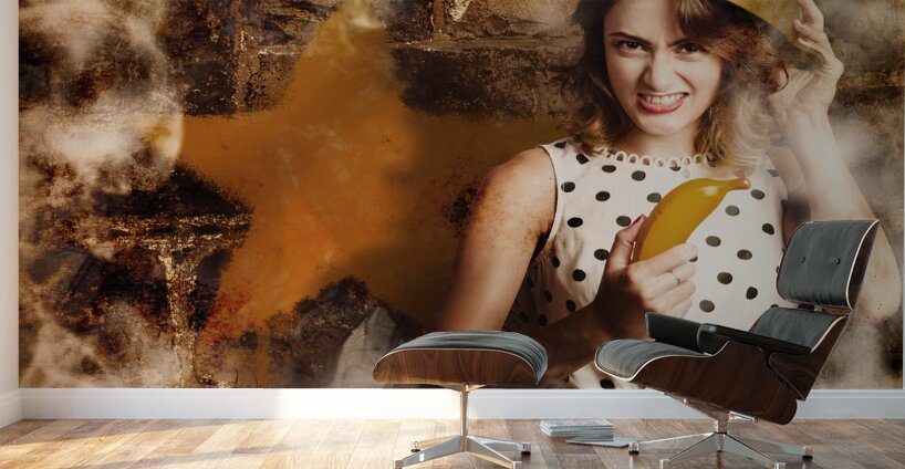 Creative cooking pin-up Wall Murals