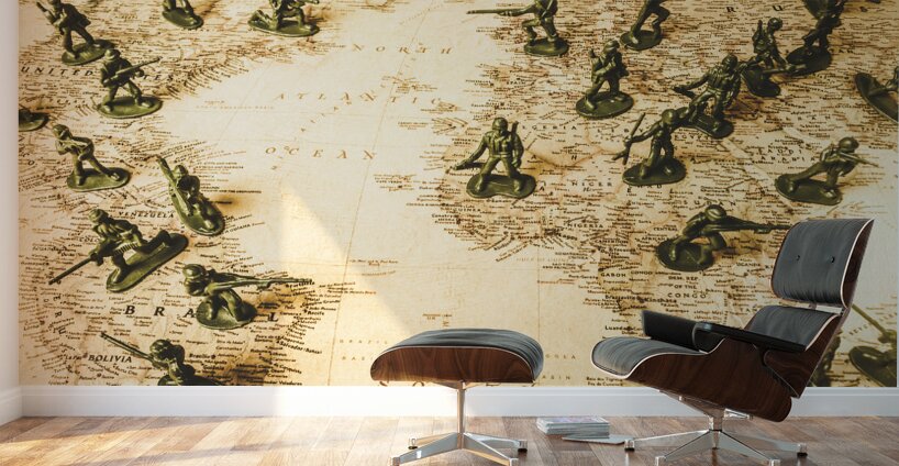 Staged world war Wall Murals