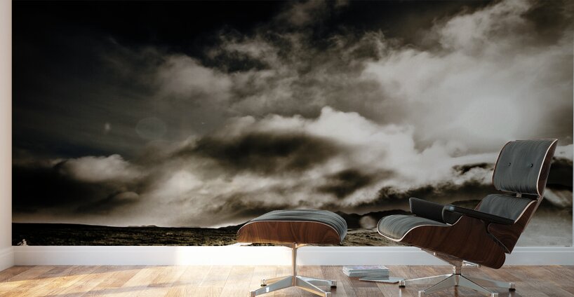 Road storm Wall Murals