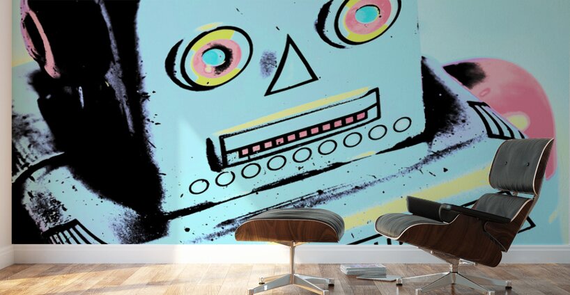 Retro robot reanimation Wall Murals