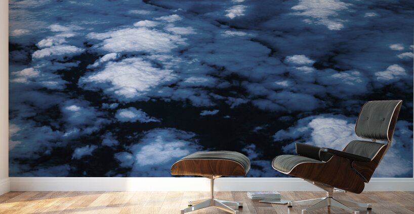 The iceberg clouds Wall Murals