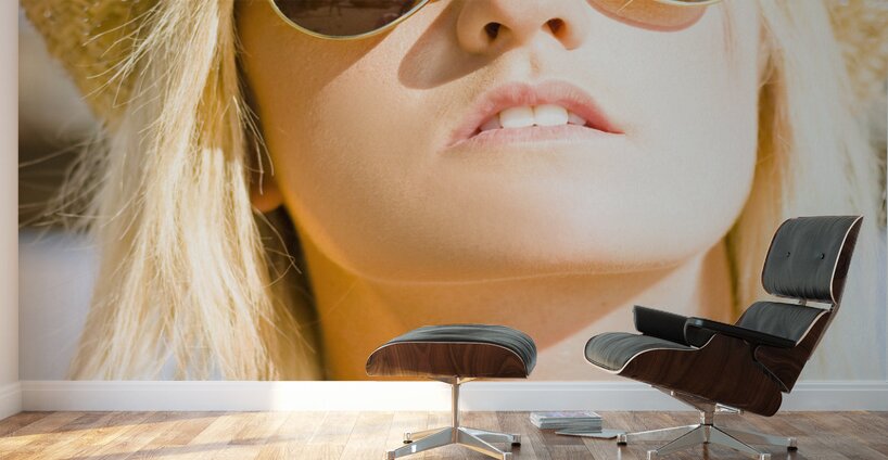 Hot Beach Babe In Summer Fashion Wall Murals