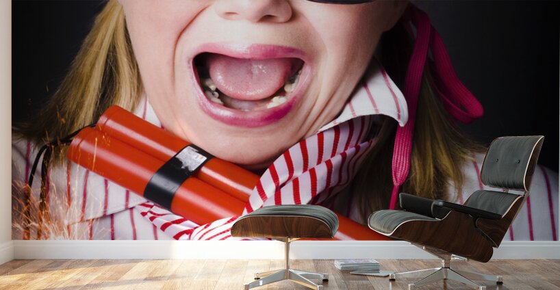 Disaster is a time bomb of explosive stress Wall Murals