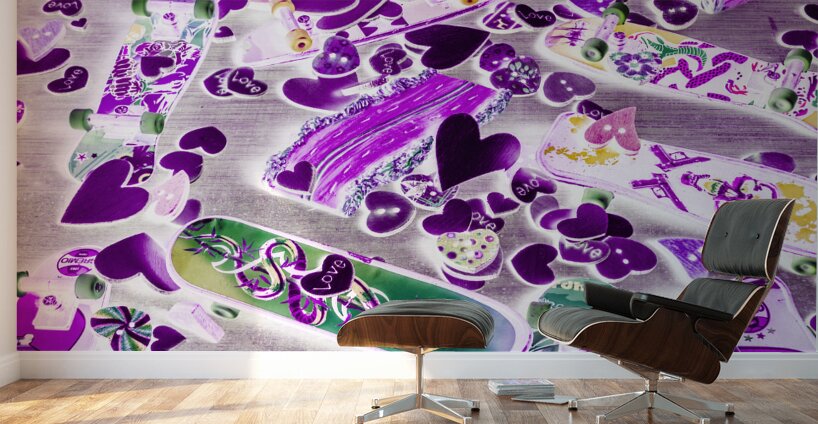 Skate date Wall Murals