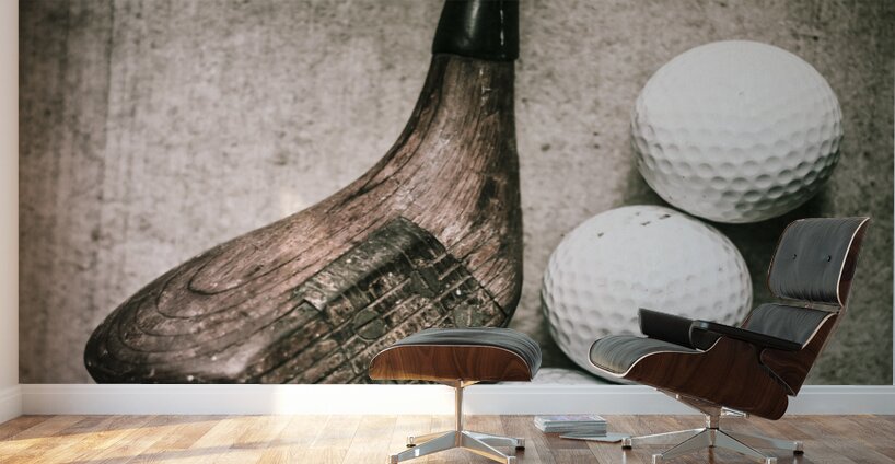 Art of golfing Wall Murals