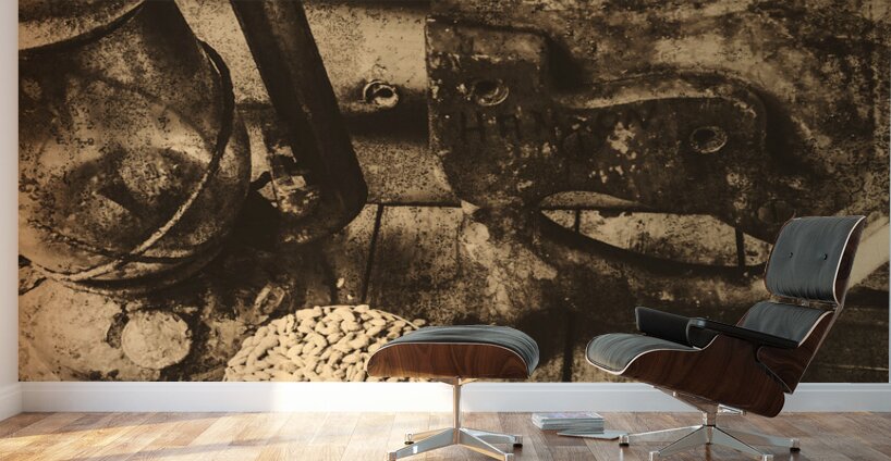 Whiskey at the rusty saw mill Wall Murals