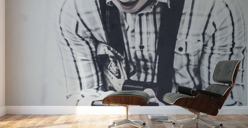 Vintage creativity in process Wall Murals