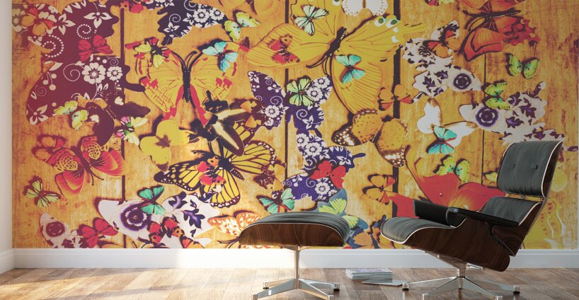 Butterfly Papercraft  Wall Murals