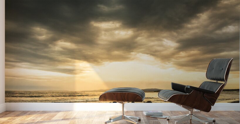Exotic seaside sunrise Wall Murals