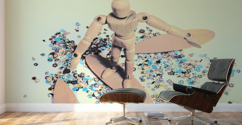 Stunt surfer Wall Murals