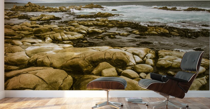 Dark skies on ocean shores Wall Murals