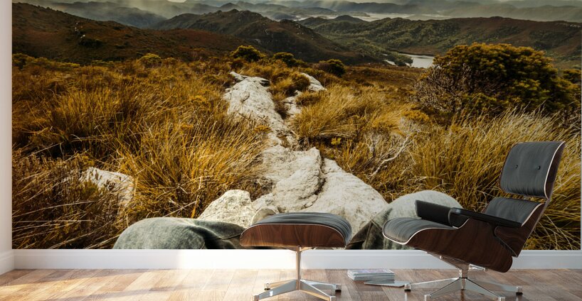 Trekking Tasmanian mountains Wall Murals