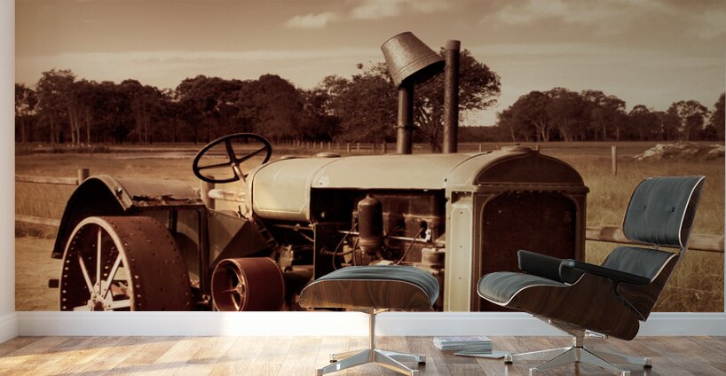Tractor From Yesteryear Wall Murals