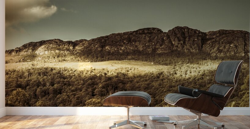 Wild West Mountain Panorama Wall Murals