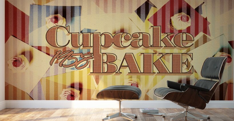 Cupcake BAKE 1958 Wall Murals
