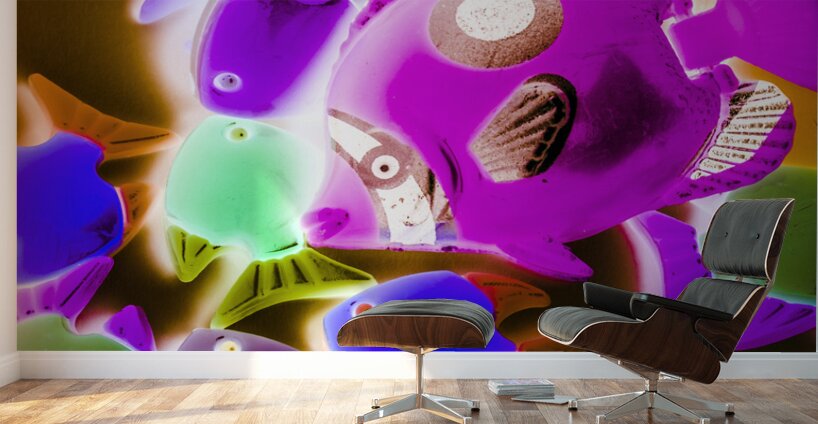 Finding neon Wall Murals