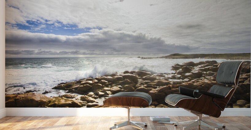 Sun rising over the ocean Wall Murals