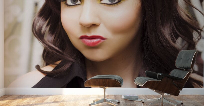 Surprised Sixties Fashion Woman Wall Murals