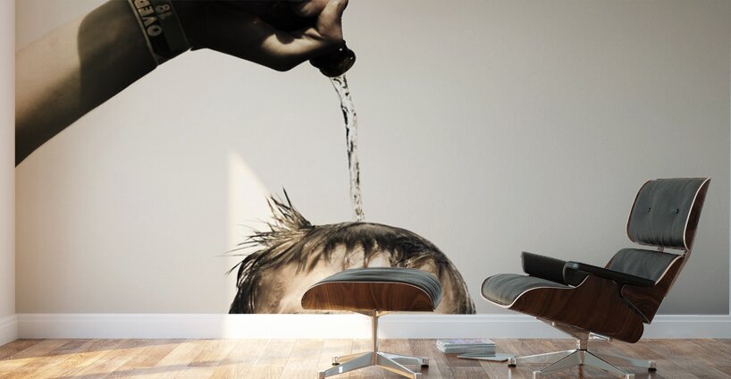 Crazy young Irish man celebrating St Patricks Day  Wall Murals