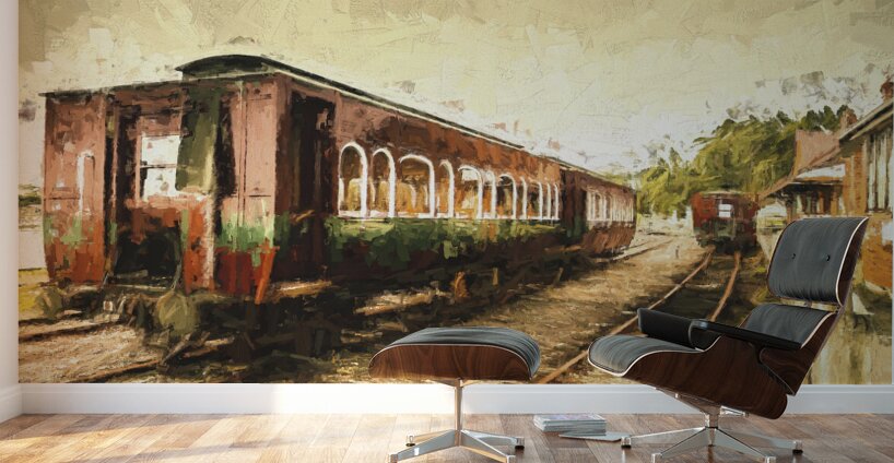 Tasmania West Coast Wilderness Train Art Wall Murals