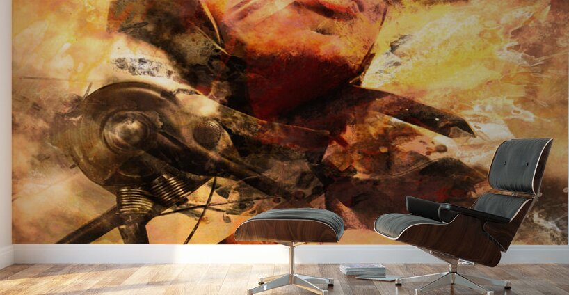 Painted pilots at war Wall Murals