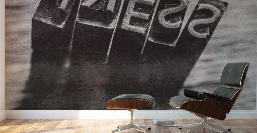 Vintage press industry blocks Wall Murals