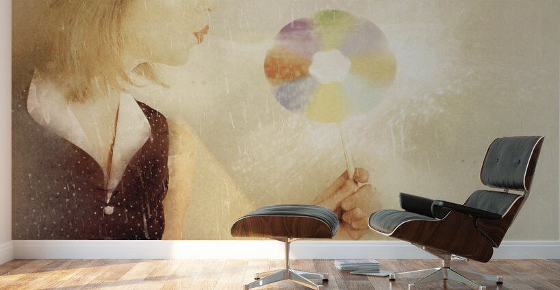 Spiritual woman channelling her soul energy Wall Murals