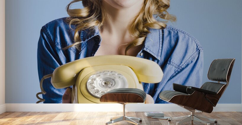 Retro receptionist Wall Murals