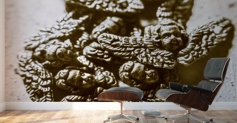 Vintage angels artwork Wall Murals